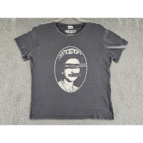 Sex Pistols Shirt Womens Medium God Save the Queen Punk Rock Band Tee - Picture 1 of 5